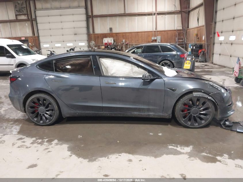 2021 Tesla Model 3 Performance Dual Motor All-Wheel Drive VIN: 5YJ3E1EC2MF087706 Lot: 43949094