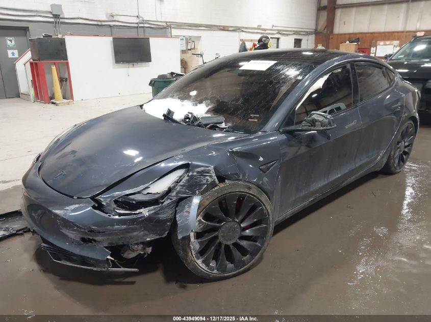 2021 Tesla Model 3 Performance Dual Motor All-Wheel Drive VIN: 5YJ3E1EC2MF087706 Lot: 43949094