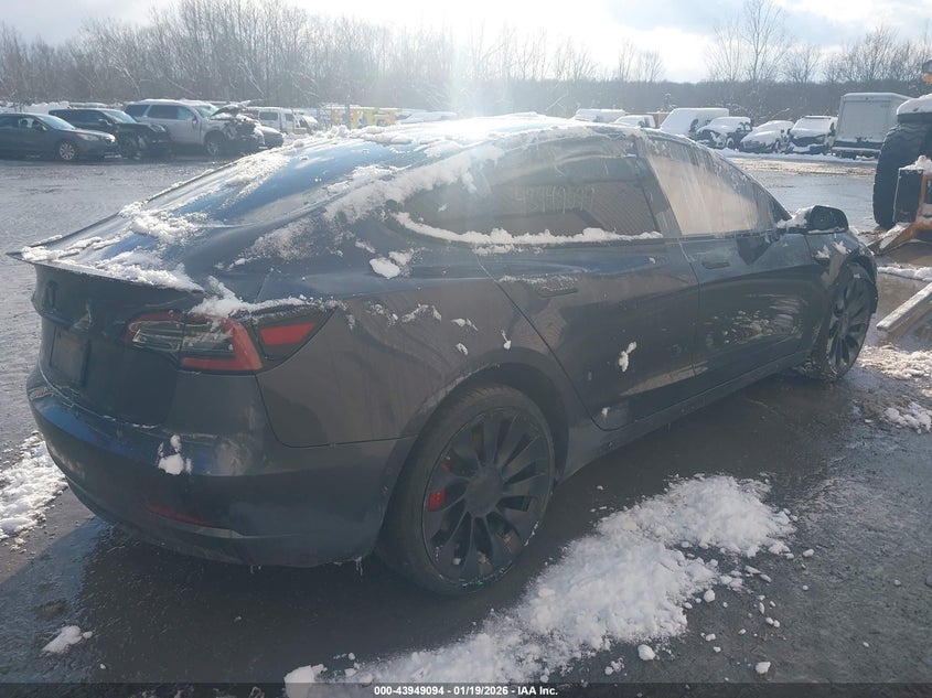 Vin: 5yj3e1ec2mf087706, lot: 44444737, tesla model 3 performance dual motor all-wheel drive 20214