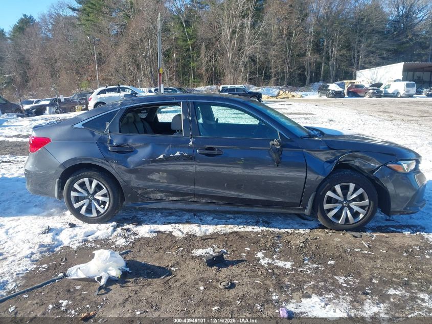 2022 Honda Civic Lx VIN: 2HGFE2F22NH520592 Lot: 43949101