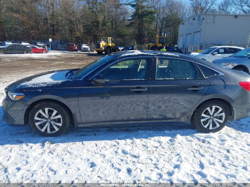 2022 Honda Civic Lx VIN: 2HGFE2F22NH520592 Lot: 43949101