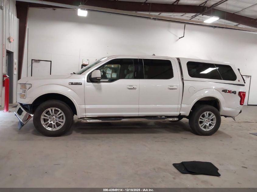 2017 Ford F-150 Lariat VIN: 1FTEW1EF1HKD45500 Lot: 43949114