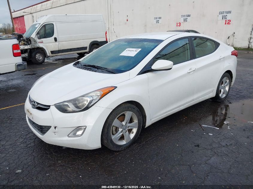 2013 Hyundai Elantra Gls VIN: 5NPDH4AEXDH438979 Lot: 43949130