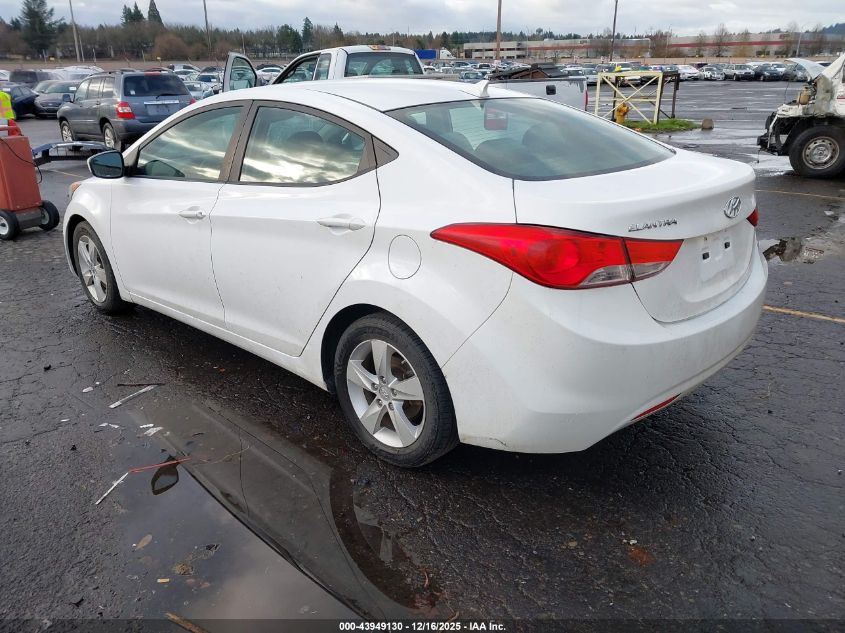 2013 Hyundai Elantra Gls VIN: 5NPDH4AEXDH438979 Lot: 43949130