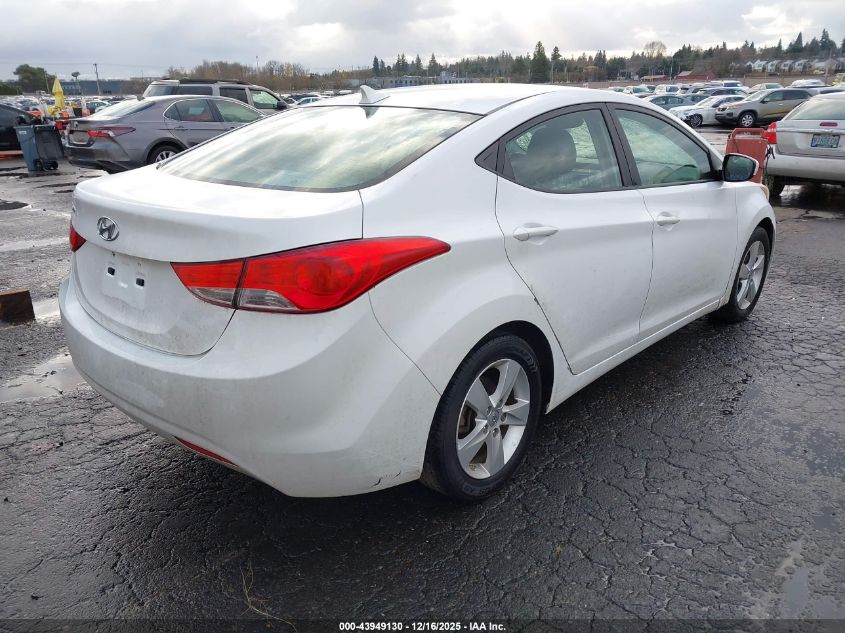 2013 Hyundai Elantra Gls VIN: 5NPDH4AEXDH438979 Lot: 43949130