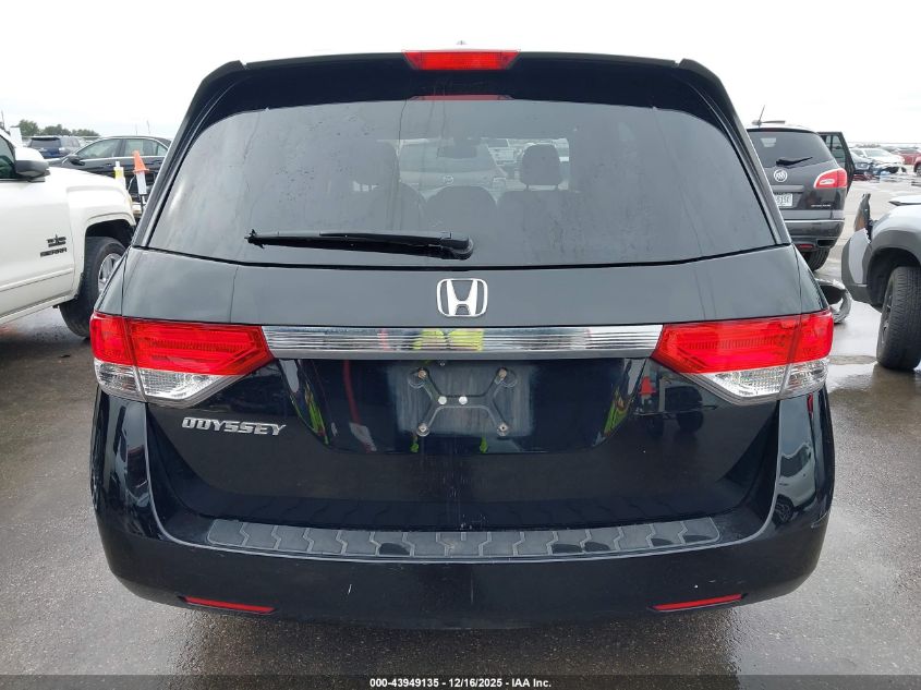 2014 Honda Odyssey Ex-L VIN: 5FNRL5H69EB055706 Lot: 43949135