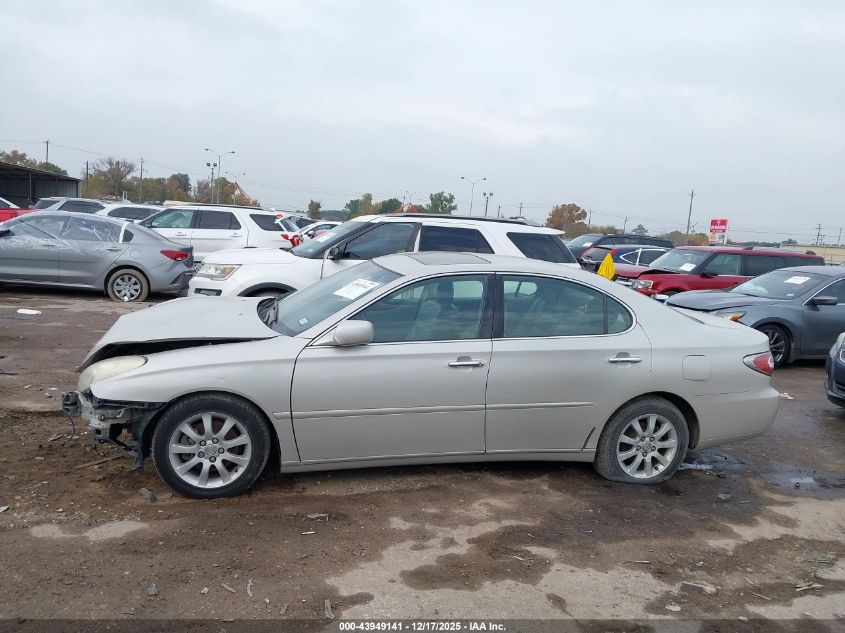 2004 Lexus Es 330 VIN: JTHBA30G145012007 Lot: 43949141