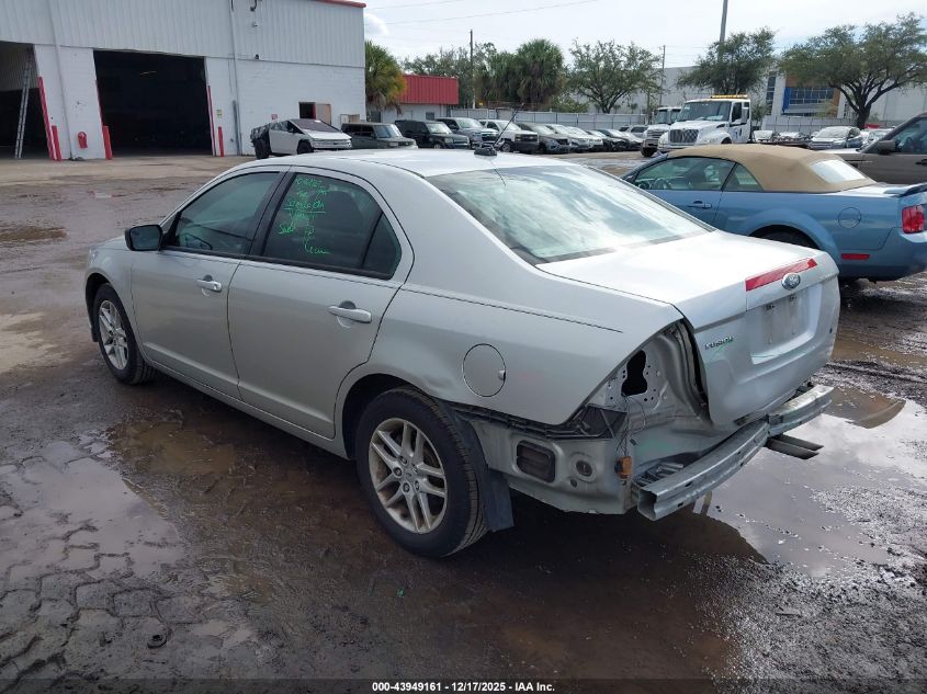 2012 Ford Fusion S VIN: 3FAHP0GA0CR407968 Lot: 43949161