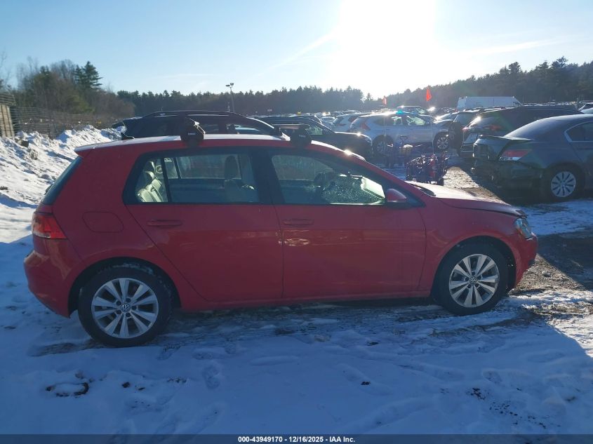 2015 Volkswagen Golf Tdi S 4-Door VIN: 3VWRA7AU0FM051032 Lot: 43949170