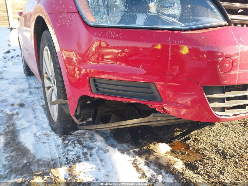 2015 Volkswagen Golf Tdi S 4-Door VIN: 3VWRA7AU0FM051032 Lot: 43949170