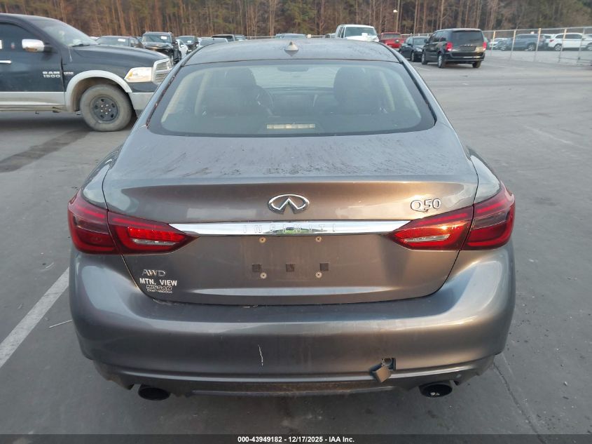 2018 Infiniti Q50 3.0T Luxe VIN: JN1EV7AR2JM438271 Lot: 43949182