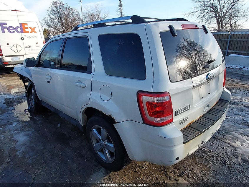 Vin: 1fmcu0e74ckc64639, lot: 44444830, ford escape limited 20123