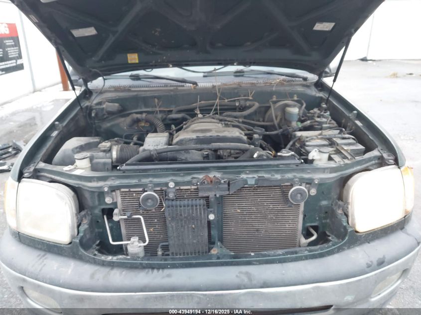 2000 Toyota Tundra Sr5 V8 VIN: 5TBBT4418YS120589 Lot: 43949194