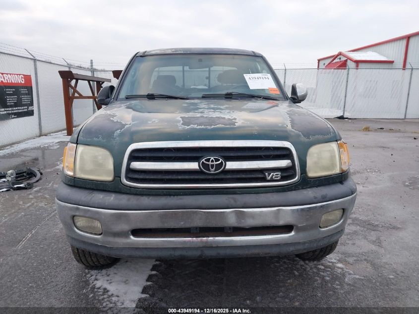 2000 Toyota Tundra Sr5 V8 VIN: 5TBBT4418YS120589 Lot: 43949194