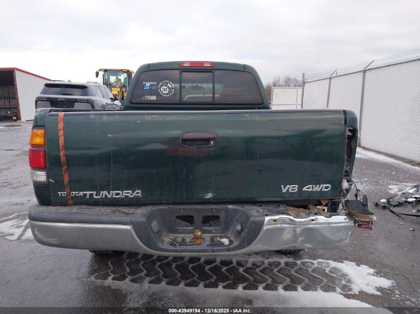 2000 Toyota Tundra Sr5 V8 VIN: 5TBBT4418YS120589 Lot: 43949194