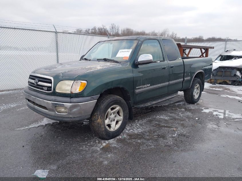 2000 Toyota Tundra Sr5 V8 VIN: 5TBBT4418YS120589 Lot: 43949194
