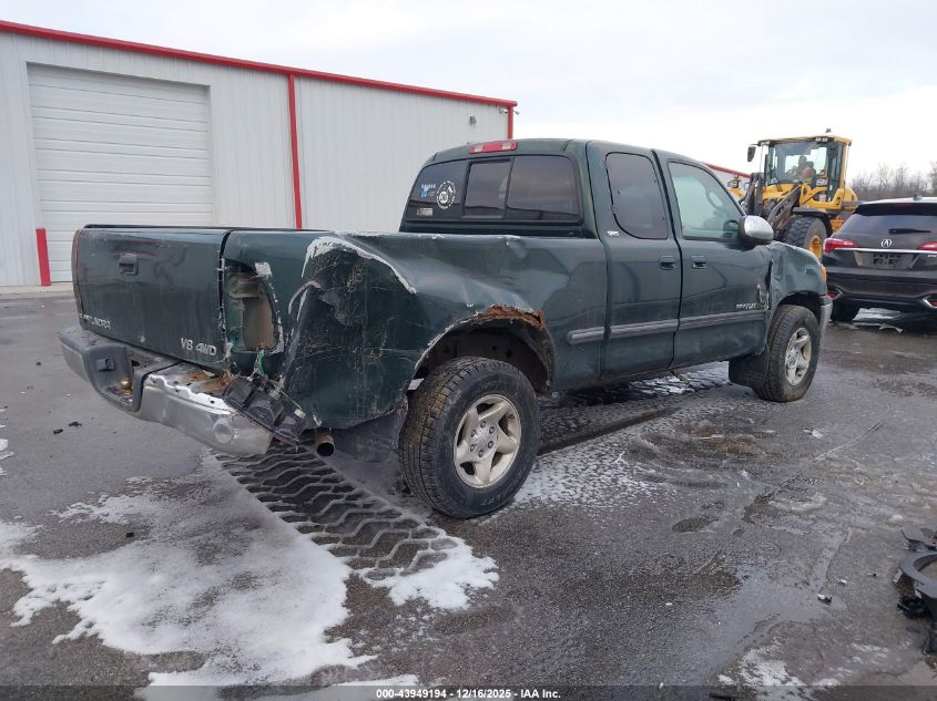 2000 Toyota Tundra Sr5 V8 VIN: 5TBBT4418YS120589 Lot: 43949194