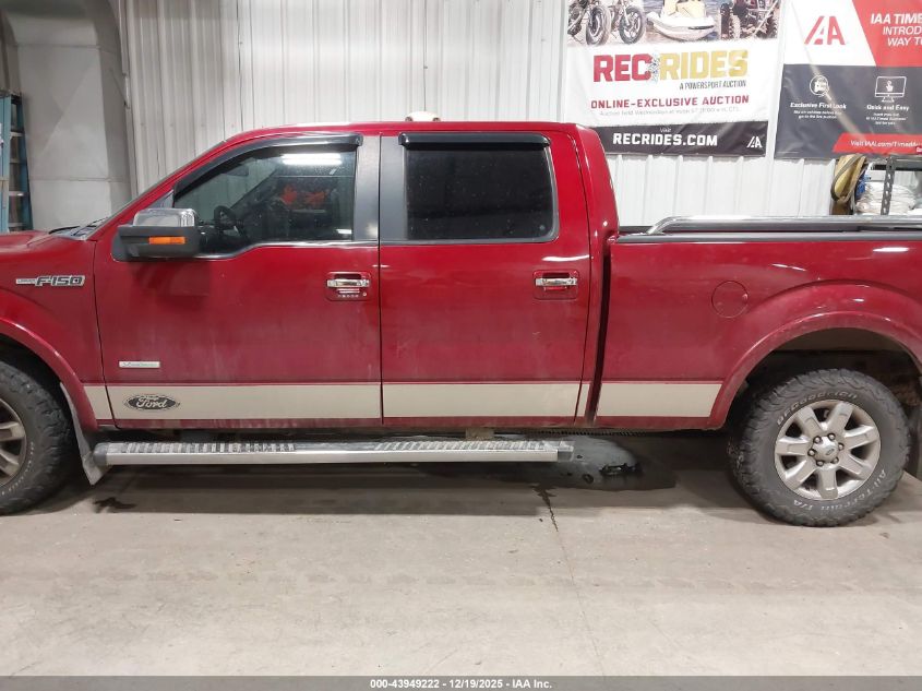 2014 Ford F-150 Lariat VIN: 1FTFW1ET4EFB61201 Lot: 43949222