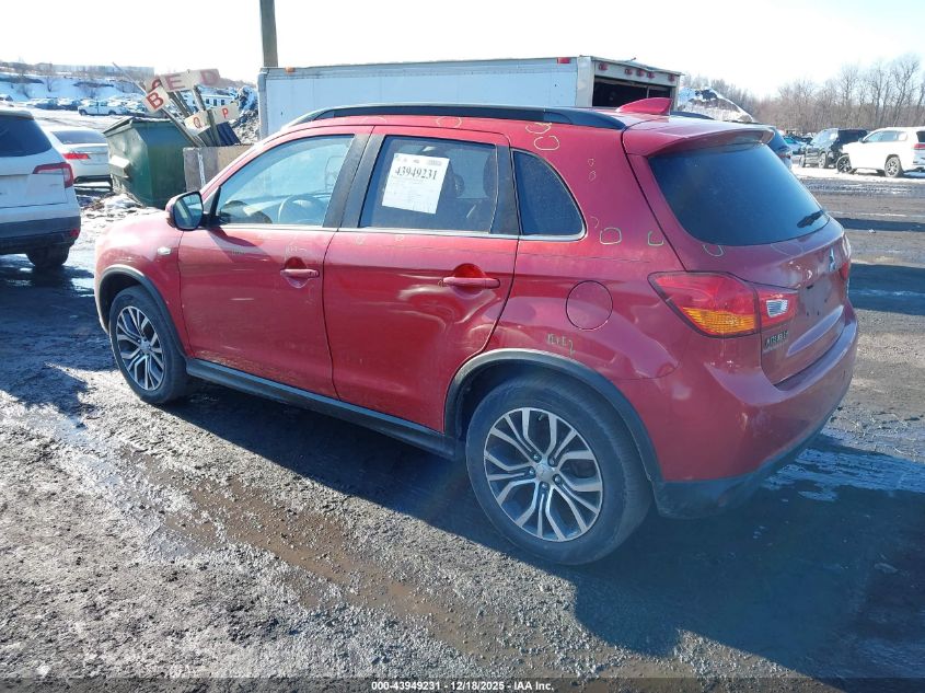 2017 Mitsubishi Outlander Sport 2.4 Sel VIN: JA4AR4AW1HZ045891 Lot: 43949231