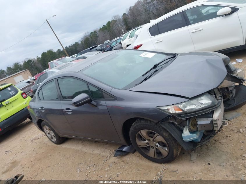 2015 Honda Civic Lx VIN: 2HGFB2F51FH536481 Lot: 43949252