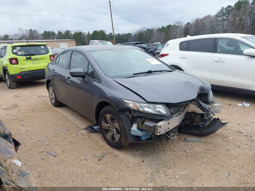 2015 Honda Civic Lx VIN: 2HGFB2F51FH536481 Lot: 43949252