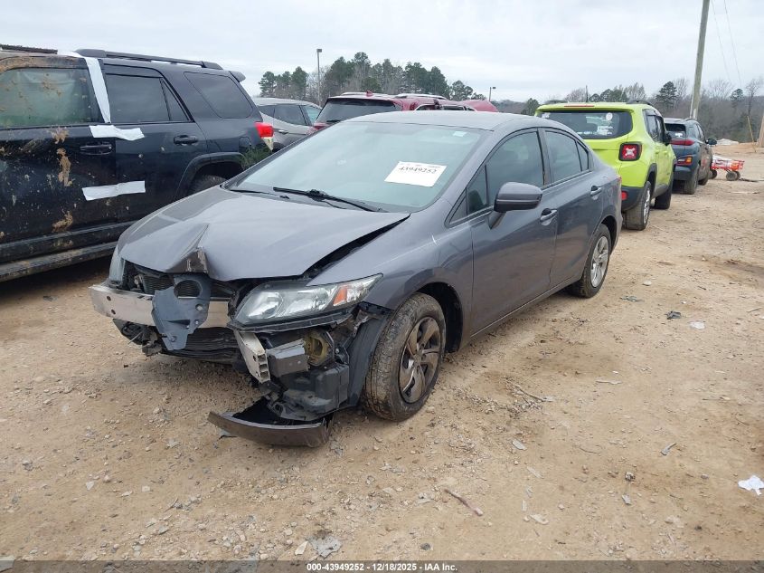 2015 Honda Civic Lx VIN: 2HGFB2F51FH536481 Lot: 43949252