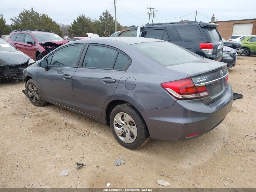 2015 Honda Civic Lx VIN: 2HGFB2F51FH536481 Lot: 43949252