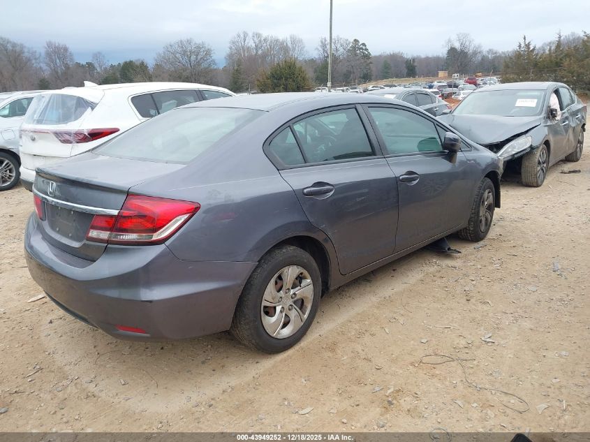 2015 Honda Civic Lx VIN: 2HGFB2F51FH536481 Lot: 43949252