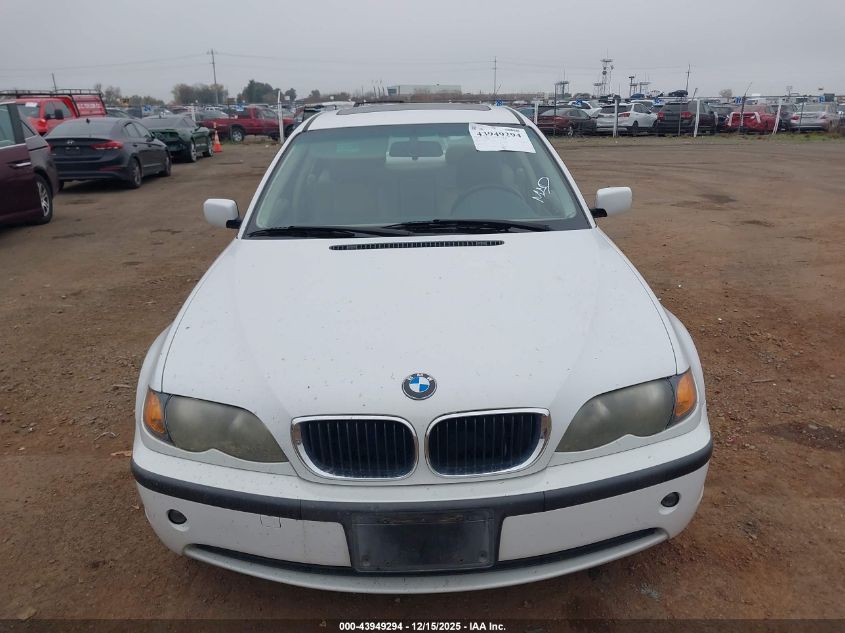 2002 BMW 325I VIN: WBAET37402NG76820 Lot: 43949294