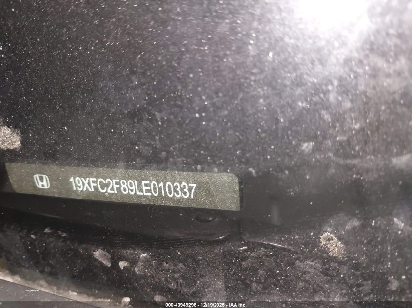 2020 Honda Civic Sport VIN: 19XFC2F89LE010337 Lot: 43949298