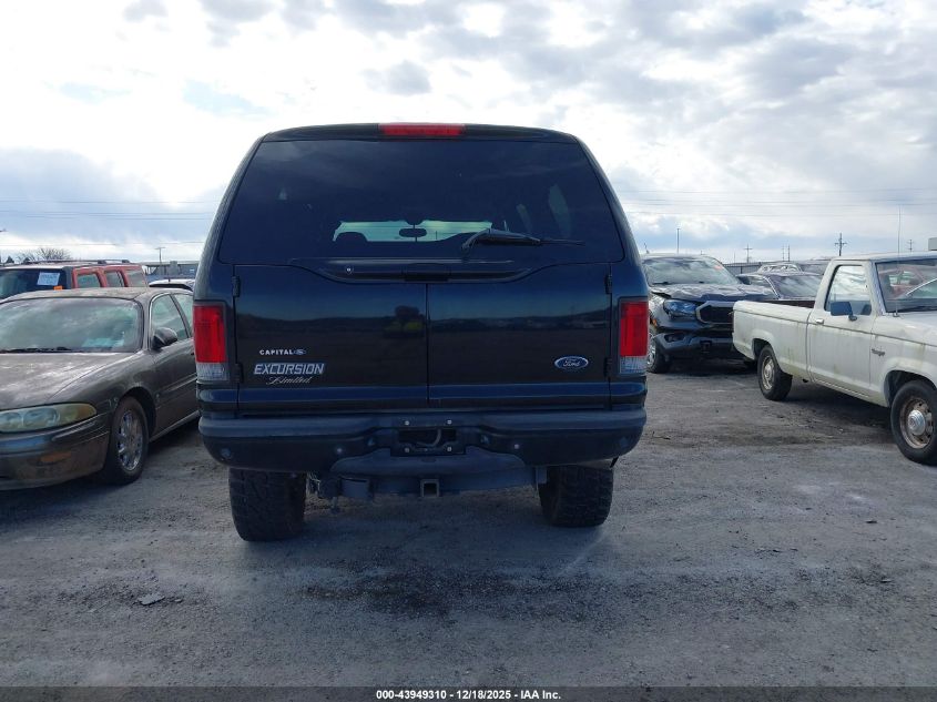 2005 Ford Excursion Limited VIN: 1FMSU43P55EA84335 Lot: 43949310