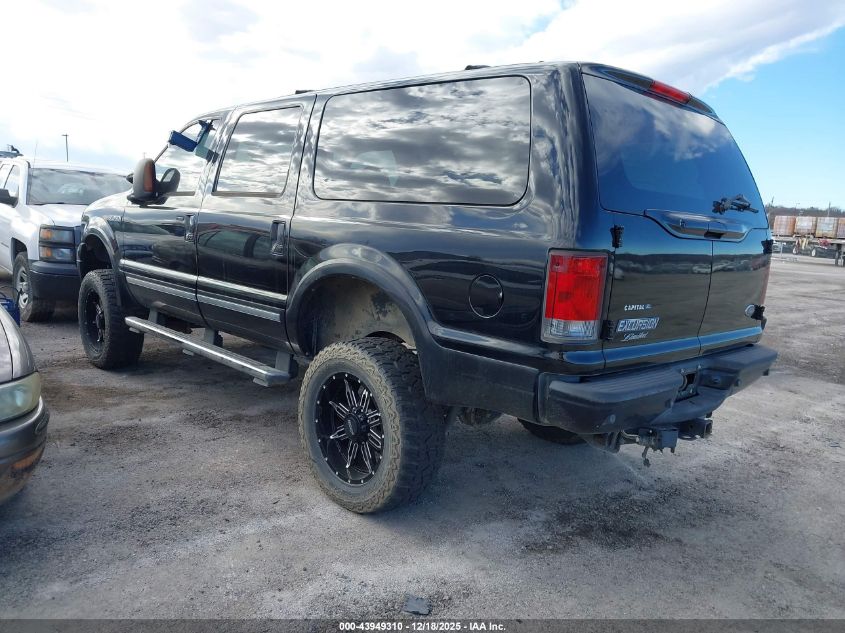 2005 Ford Excursion Limited VIN: 1FMSU43P55EA84335 Lot: 43949310