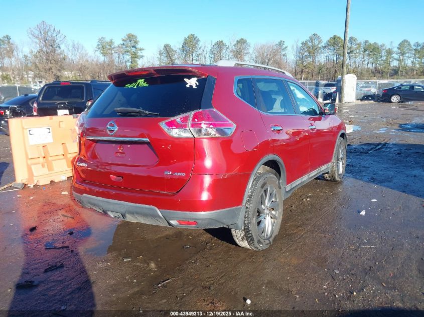 2015 Nissan Rogue Sl VIN: 5N1AT2MV3FC888694 Lot: 43949313