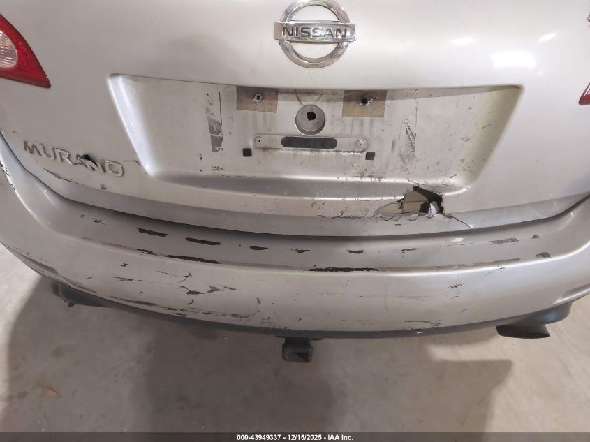 2010 Nissan Murano S VIN: JN8AZ1MU2AW012361 Lot: 43949337