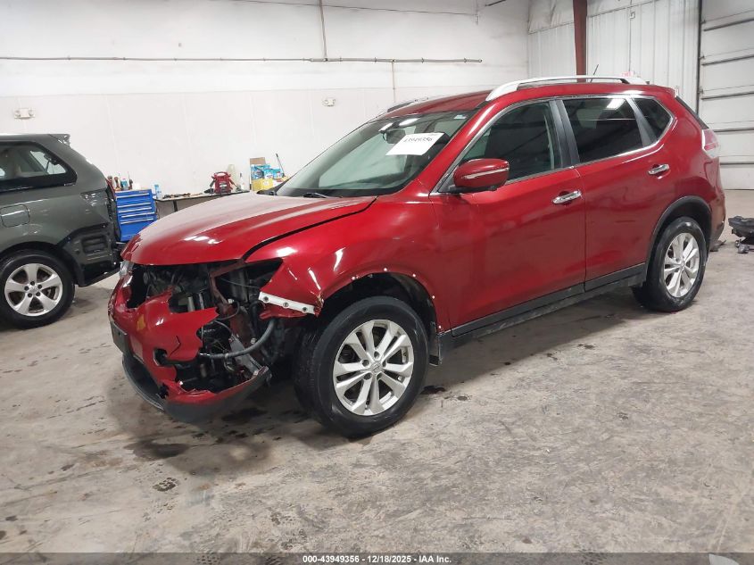 2015 Nissan Rogue Sv VIN: 5N1AT2MV5FC903325 Lot: 43949356
