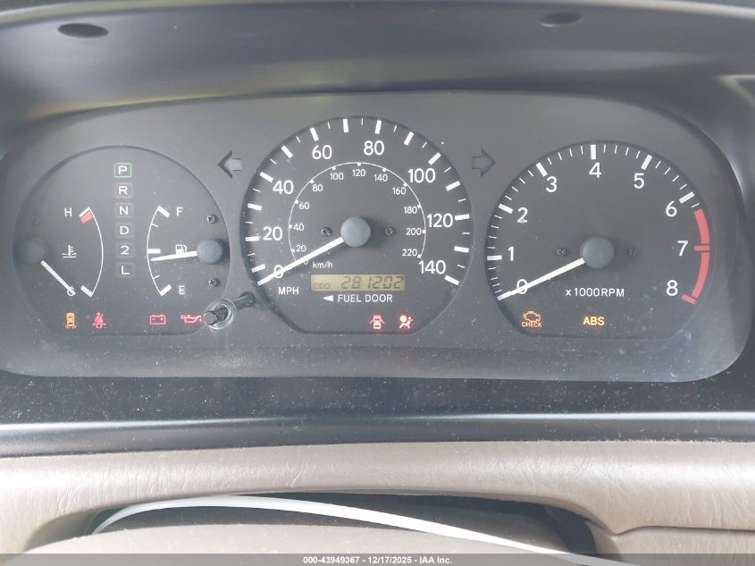 2001 Toyota Camry Le V6 VIN: JT2BF22K310294313 Lot: 43949367