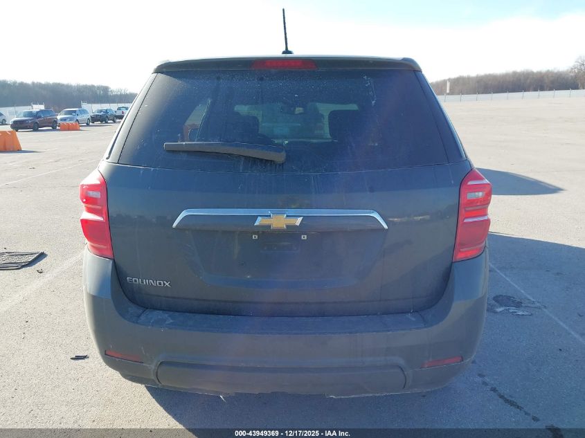 2017 Chevrolet Equinox Ls VIN: 2GNALBEK6H1604354 Lot: 43949369