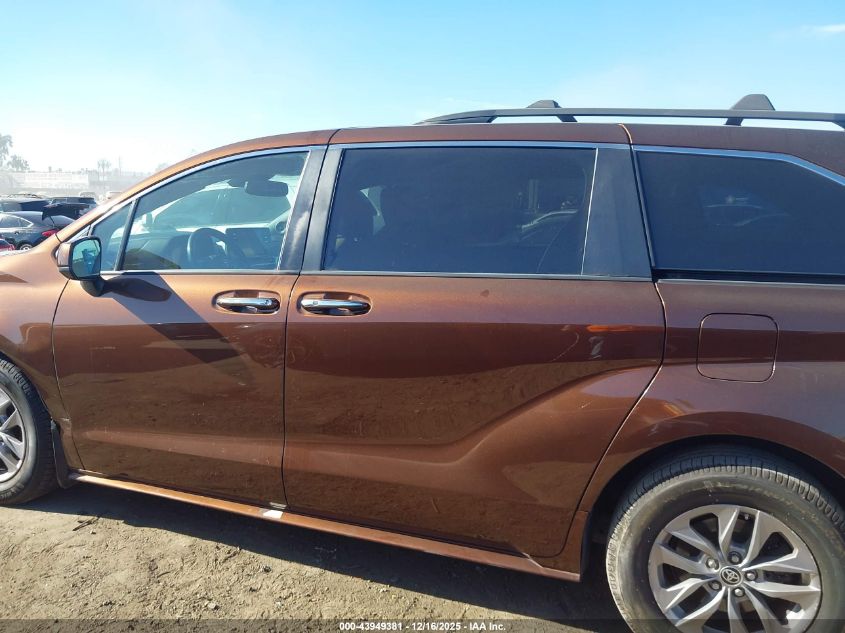 2022 Toyota Sienna Xle VIN: 5TDJRKEC5NS100611 Lot: 43949381