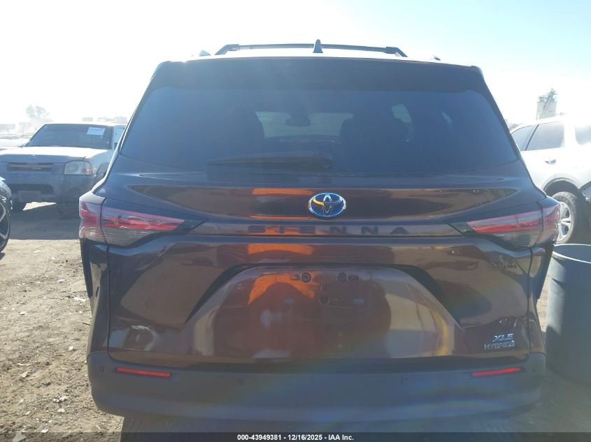 2022 Toyota Sienna Xle VIN: 5TDJRKEC5NS100611 Lot: 43949381