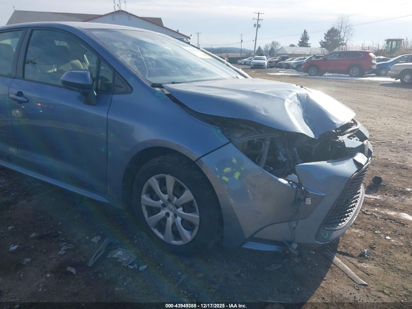 2020 Toyota Corolla Le VIN: JTDEPRAE4LJ054464 Lot: 43949388