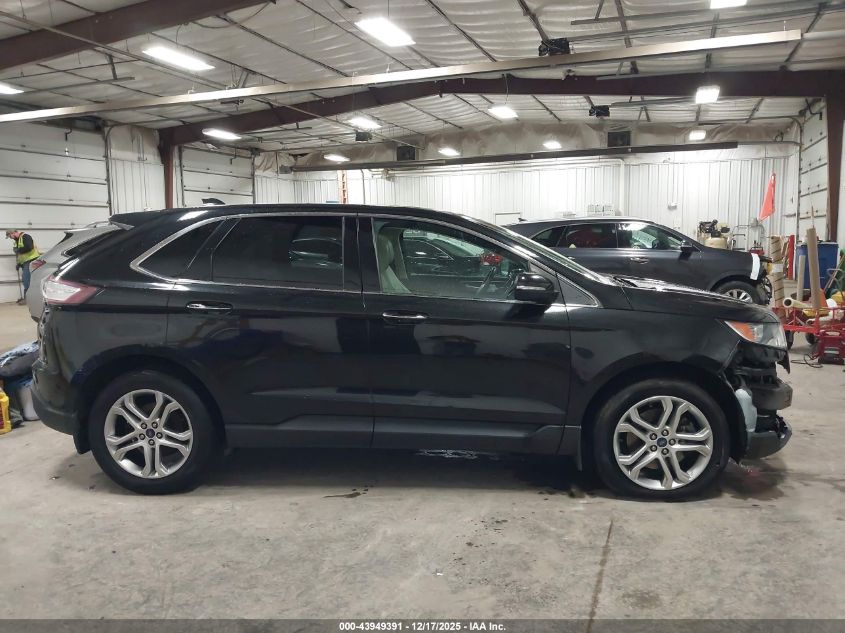 2015 Ford Edge Titanium VIN: 2FMTK4K87FBB81537 Lot: 43949391