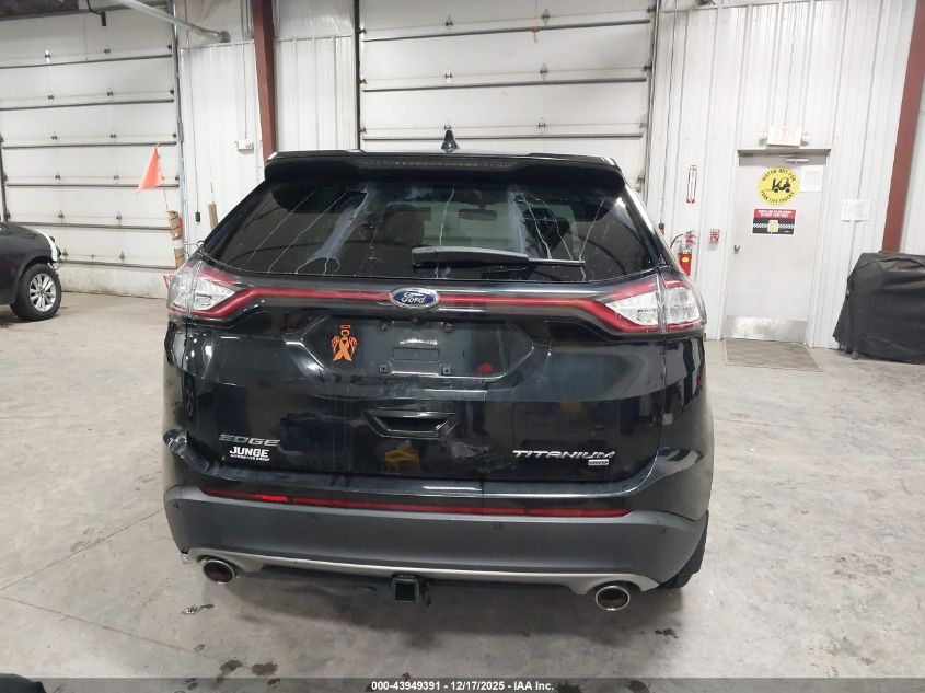 2015 Ford Edge Titanium VIN: 2FMTK4K87FBB81537 Lot: 43949391