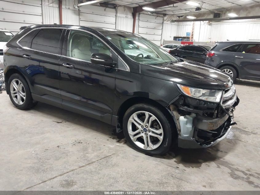2015 Ford Edge Titanium VIN: 2FMTK4K87FBB81537 Lot: 43949391
