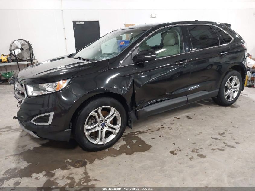 2015 Ford Edge Titanium VIN: 2FMTK4K87FBB81537 Lot: 43949391