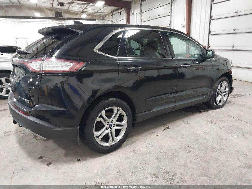 2015 Ford Edge Titanium VIN: 2FMTK4K87FBB81537 Lot: 43949391