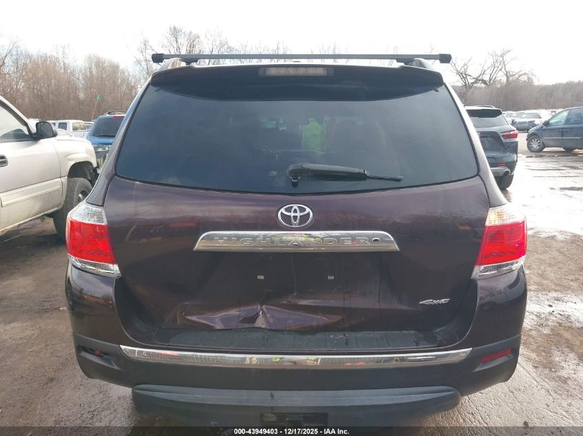 2012 Toyota Highlander Se V6 VIN: 5TDBK3EHXCS154607 Lot: 43949403