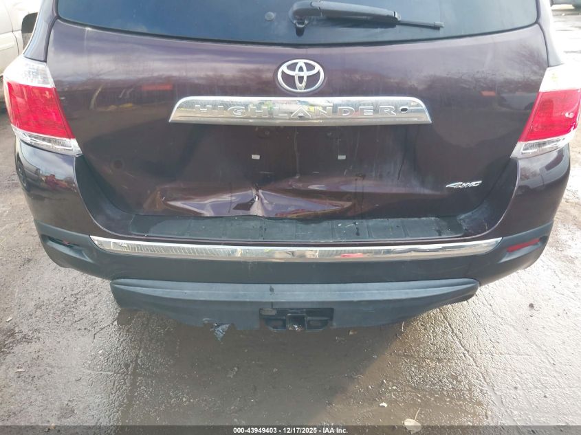 2012 Toyota Highlander Se V6 VIN: 5TDBK3EHXCS154607 Lot: 43949403