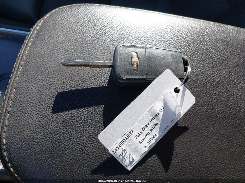 2015 Chevrolet Impala 2Lt VIN: 2G1125S31F9290999 Lot: 43949413