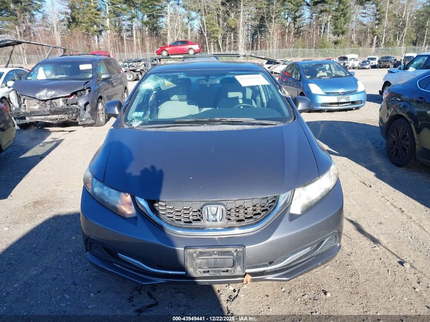 2013 Honda Civic Lx VIN: 2HGFB2F55DH520877 Lot: 43949441