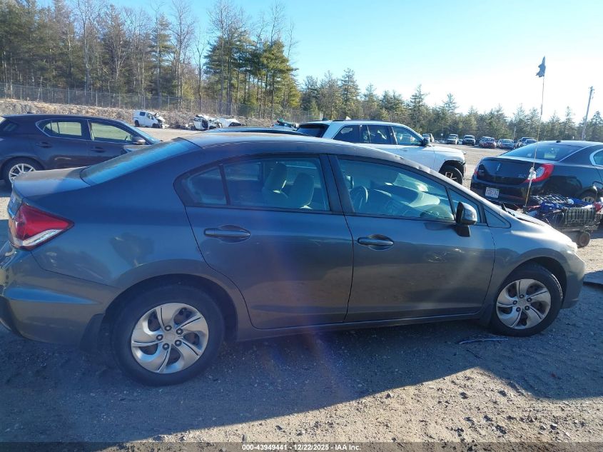 2013 Honda Civic Lx VIN: 2HGFB2F55DH520877 Lot: 43949441